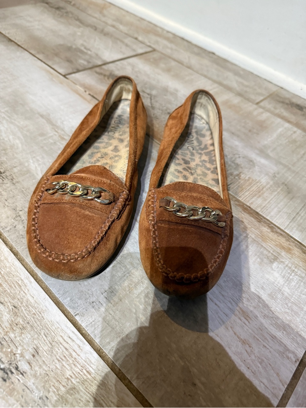 Vionic Brown Mesa Suede Loafers Size 8